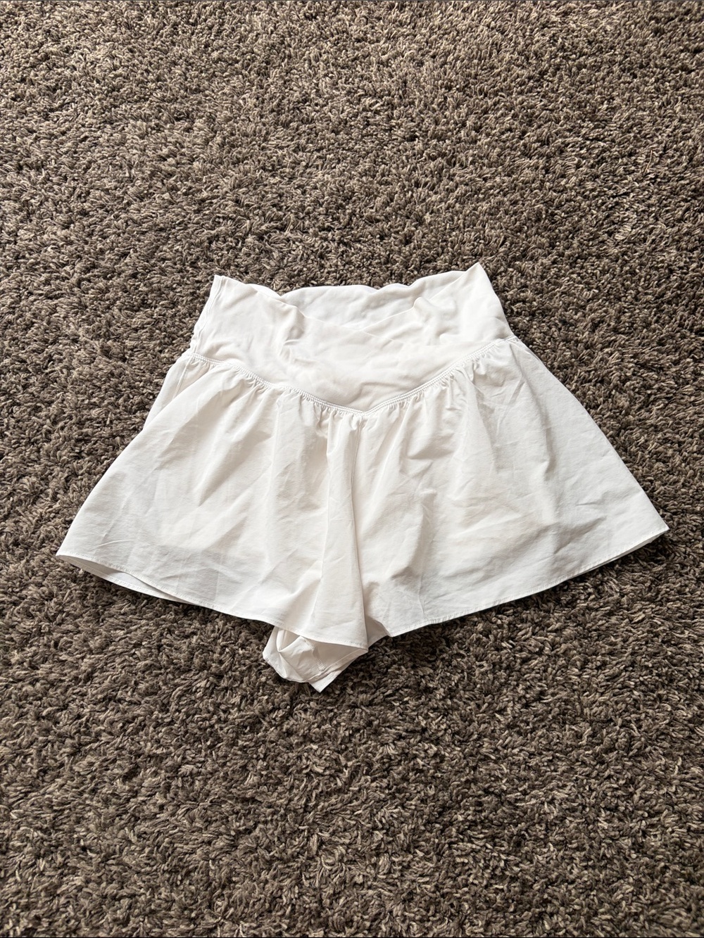 aerie offline White High-Rise Flared Skort